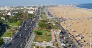 marina beach - Tourist Places in Tamil Nadu