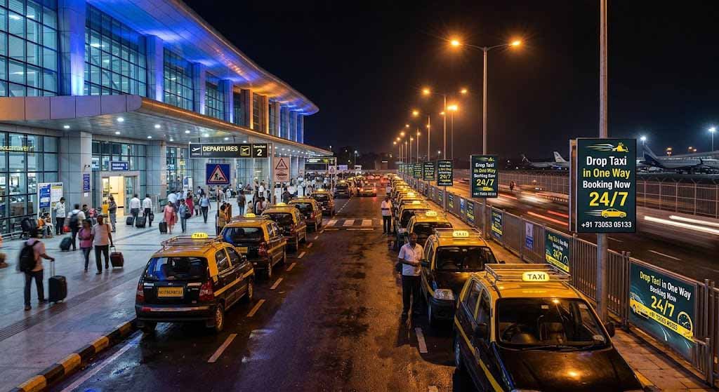 Chennai airport pickup and drop taxi at night