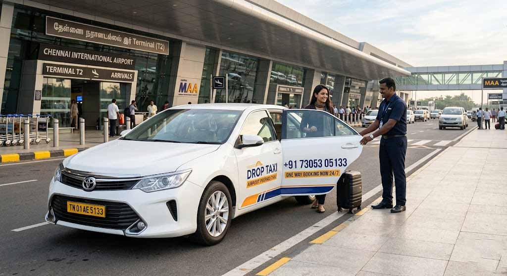 airport drop service near me Chennai taxi pickup