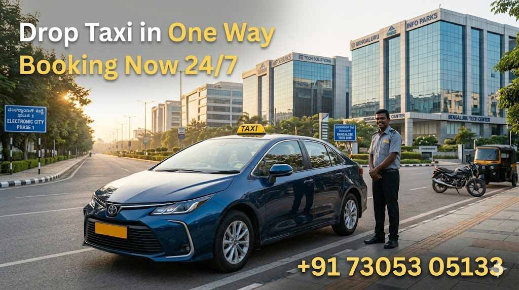 fast pickup taxi Electronic City booked through mobile app