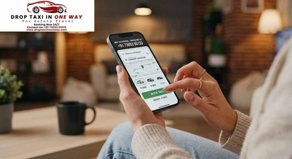one way drop taxi in Chennai mobile booking