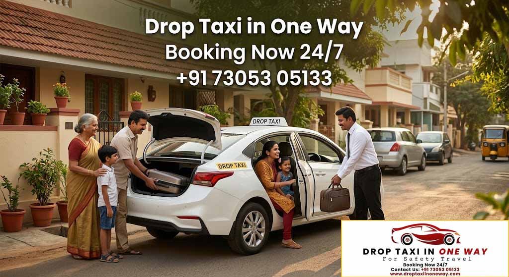 book drop taxi chennai for family travel