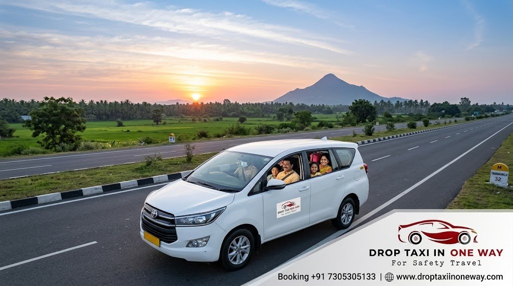 Chennai to Tiruvannamalai distance road journey with taxi service